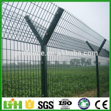 Factory Supply airport fence with Y post, pvc coated airport fence with Concertina Razor Barbed Wire